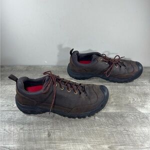 Keen Men's 1022513 Targhee III Dark Earth & Mulch Leather Oxford Shoes Size 14